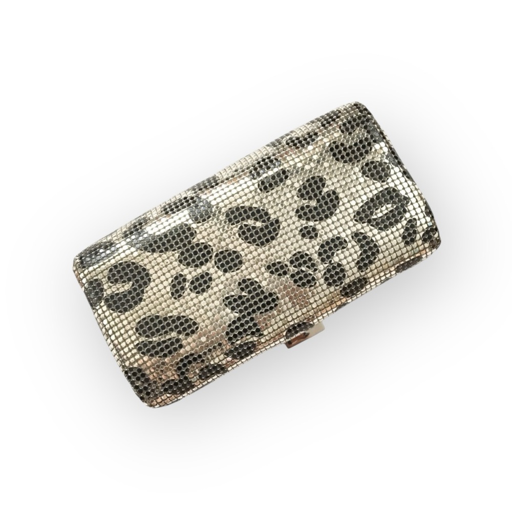 Rare: new Felix Rey ☻ Jungle Mesh Minaudière Box Clutch Handbag Bag ☻ Leopard - Picture 9 of 16